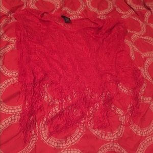 Fringe t-shirt // Closet Clean Out By 7.30