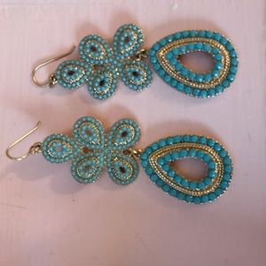 Stella and Dot turquoise earrings