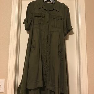 Military style boutique dress