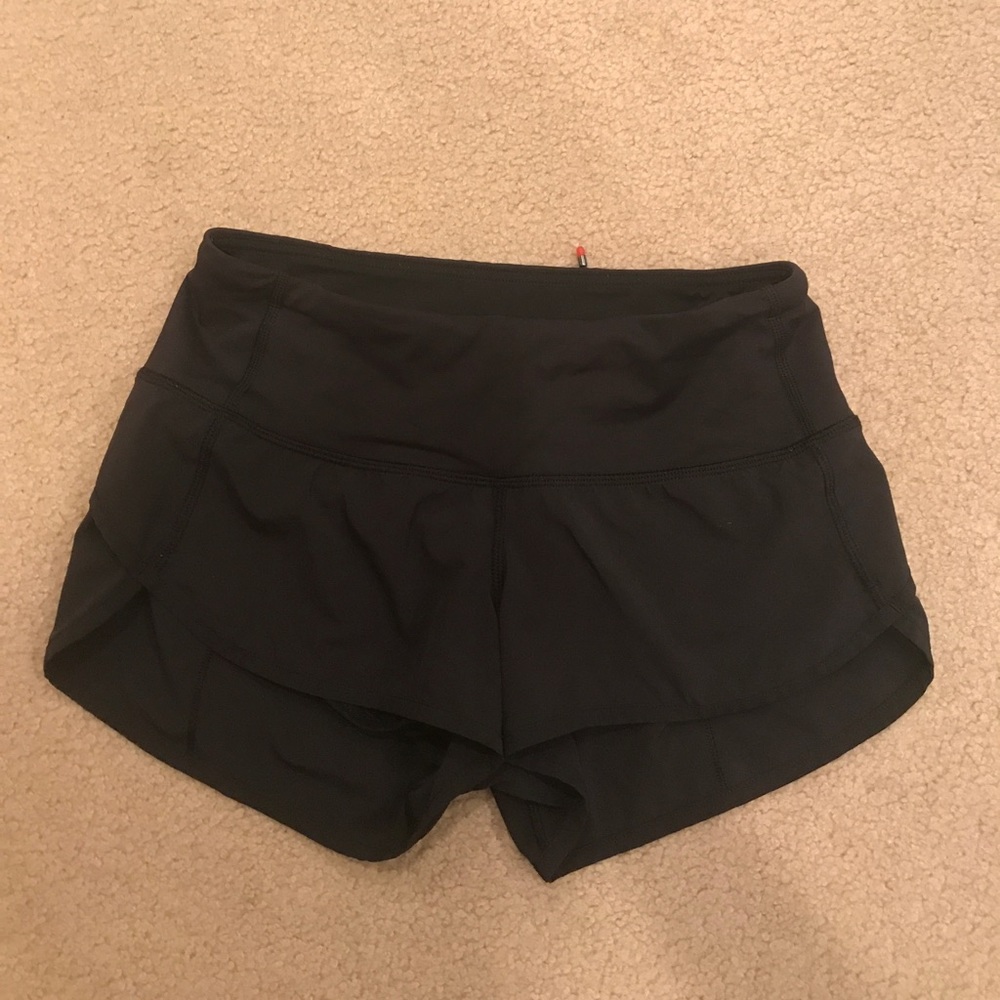 lululemon size 2 running shorts