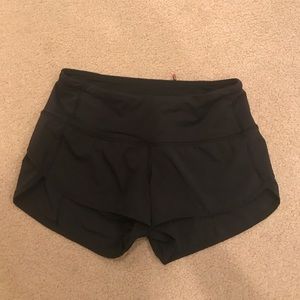 lululemon size 2 running shorts