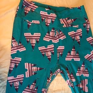 LulaRoe OS Disney Castle Leggings