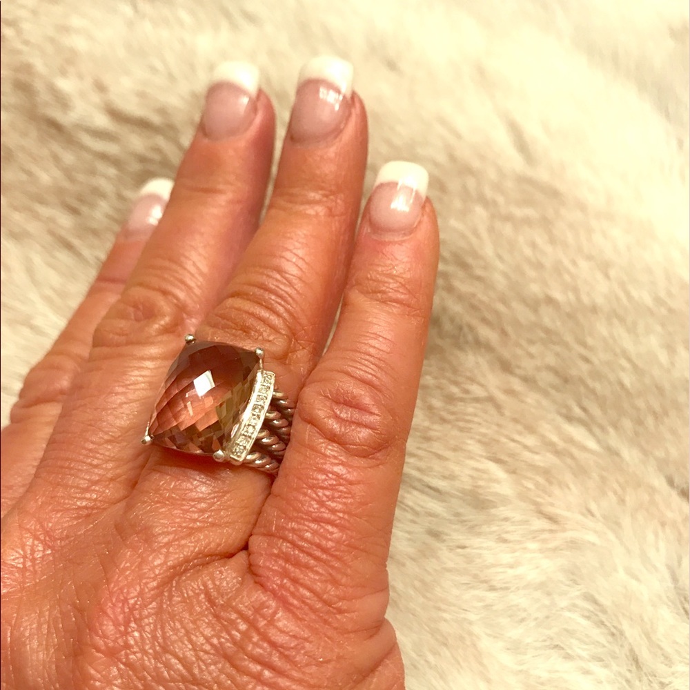 DAVID YURMAN 12 x 16mm  MORGANITE WHEATON RING