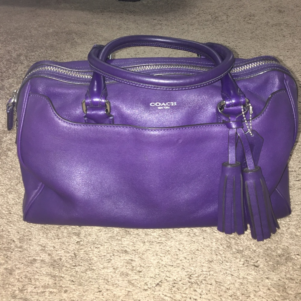 Purple / Eggplant Coach Legacy Haley bag