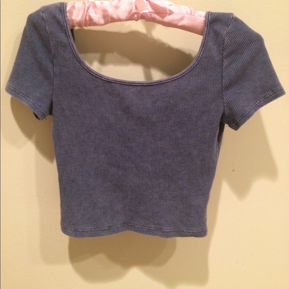 Blue Crop top