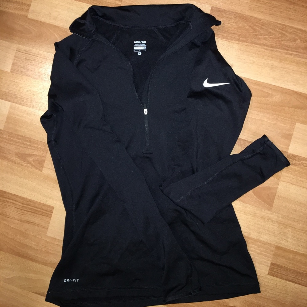 Nike Dri-Fit women's half-zip long sleeve shirt