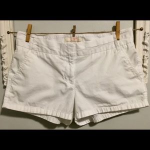 J.Crew White Chino Shorts