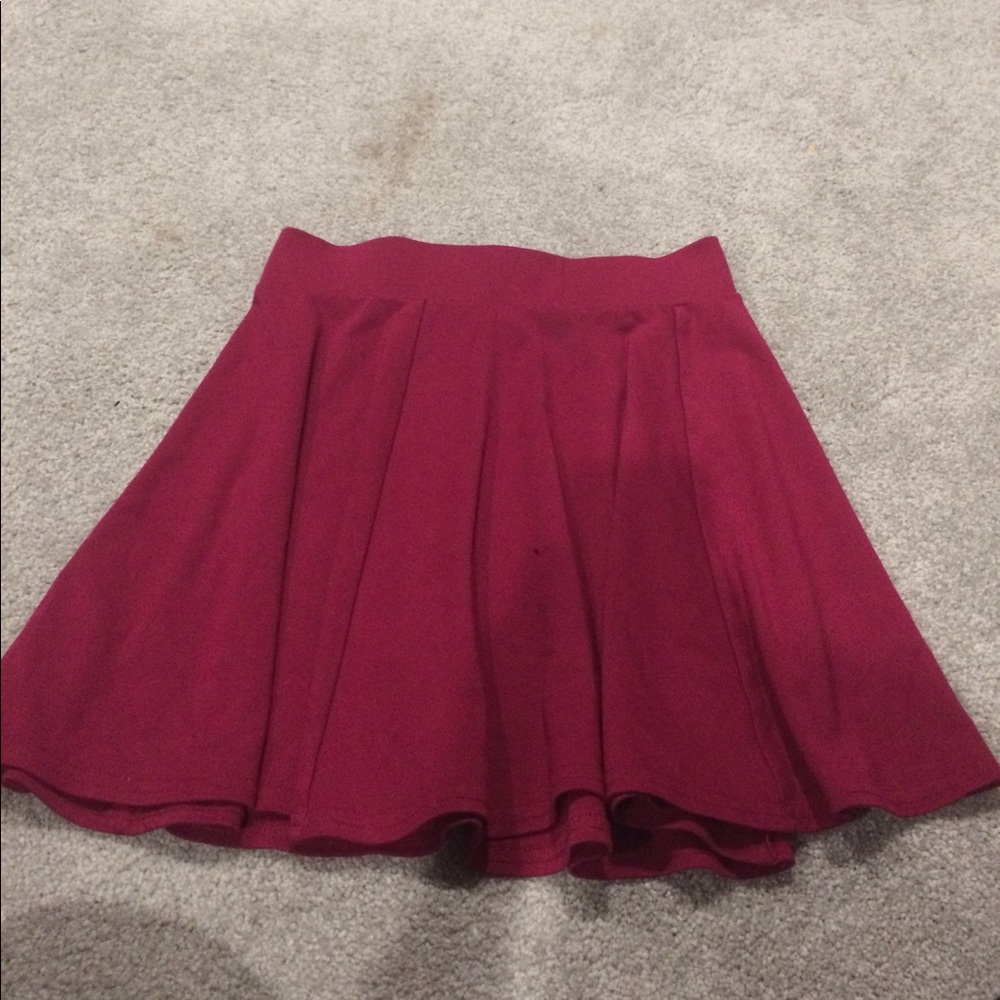 Maroon skater skirt
