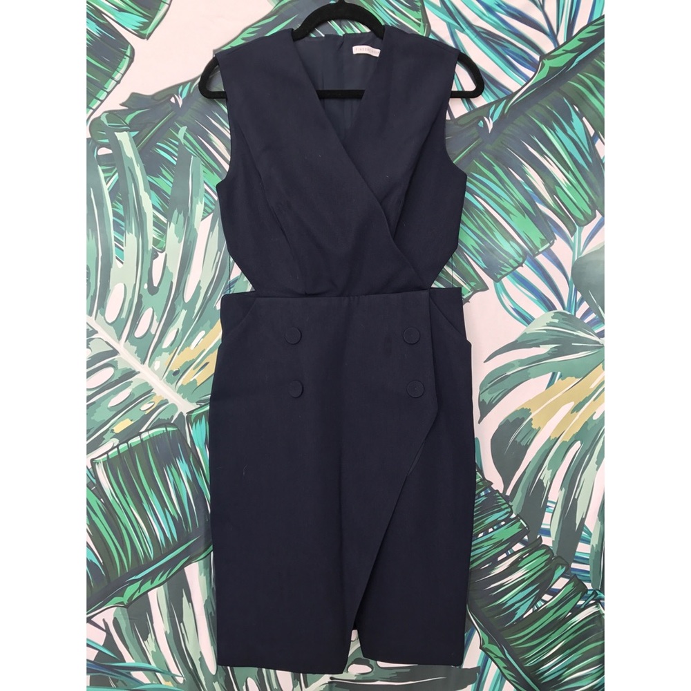 FINDERS KEEPERS THE LABEL Tuxedo Side Cutout Dress