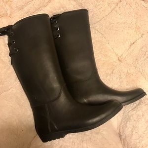 Black Rain Boots