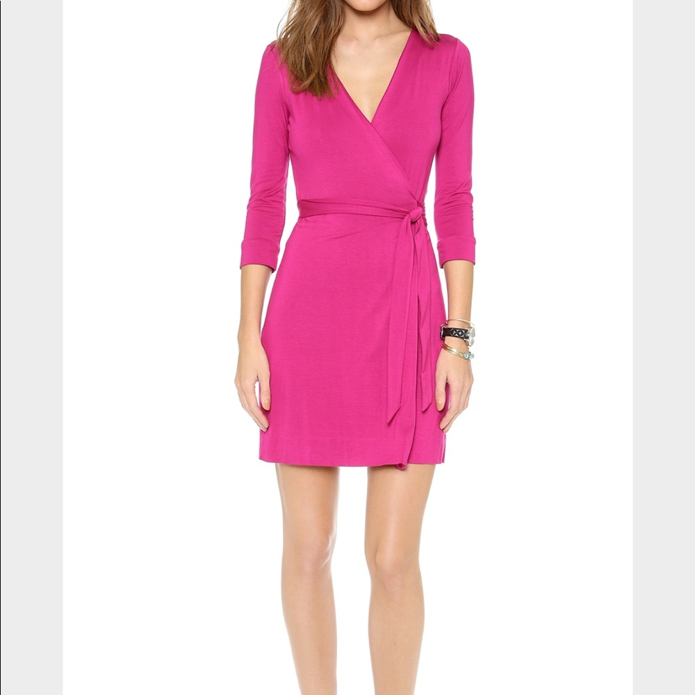 DVF wrap mini dress