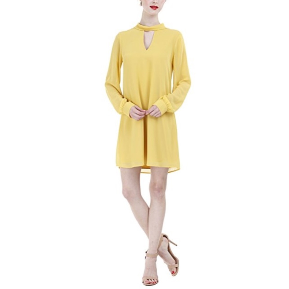 NWT Gorgeous Mustard Color Tunic Dress! - Picture 6 of 7
