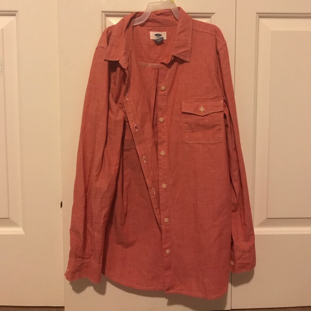 Old Navy pink flannel.