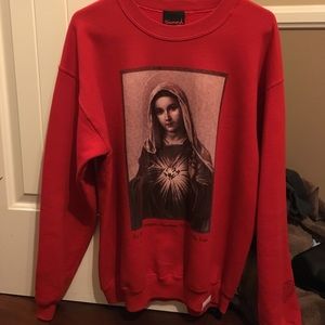 Diamond crewneck , original Virgin Mary