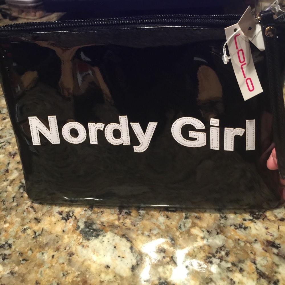 Nordstroms black Patton  Nordy Girl clutch bag