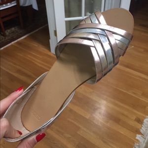 ASOS metallic sandals