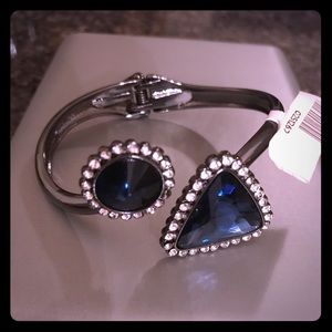 Blue Sapphire Bangle Bracelet