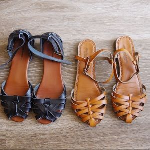 Two pairs of sandals