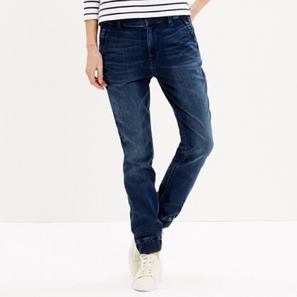denim flight pants