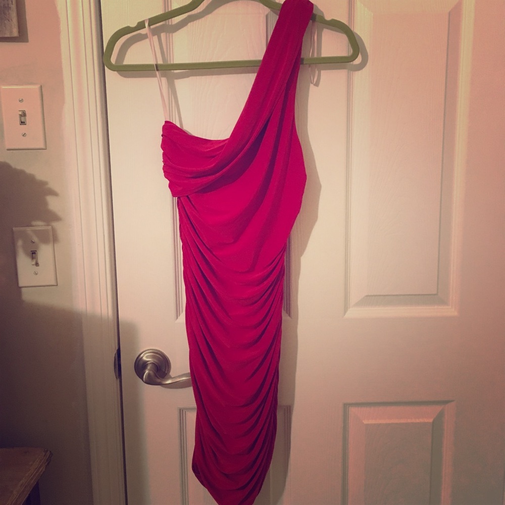 Red cocktail dress