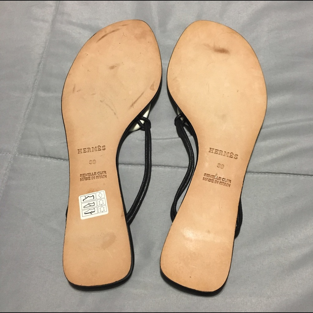 SOLD!!  Hermes Galet sandals Sz 39 NWOT - Picture 2 of 5