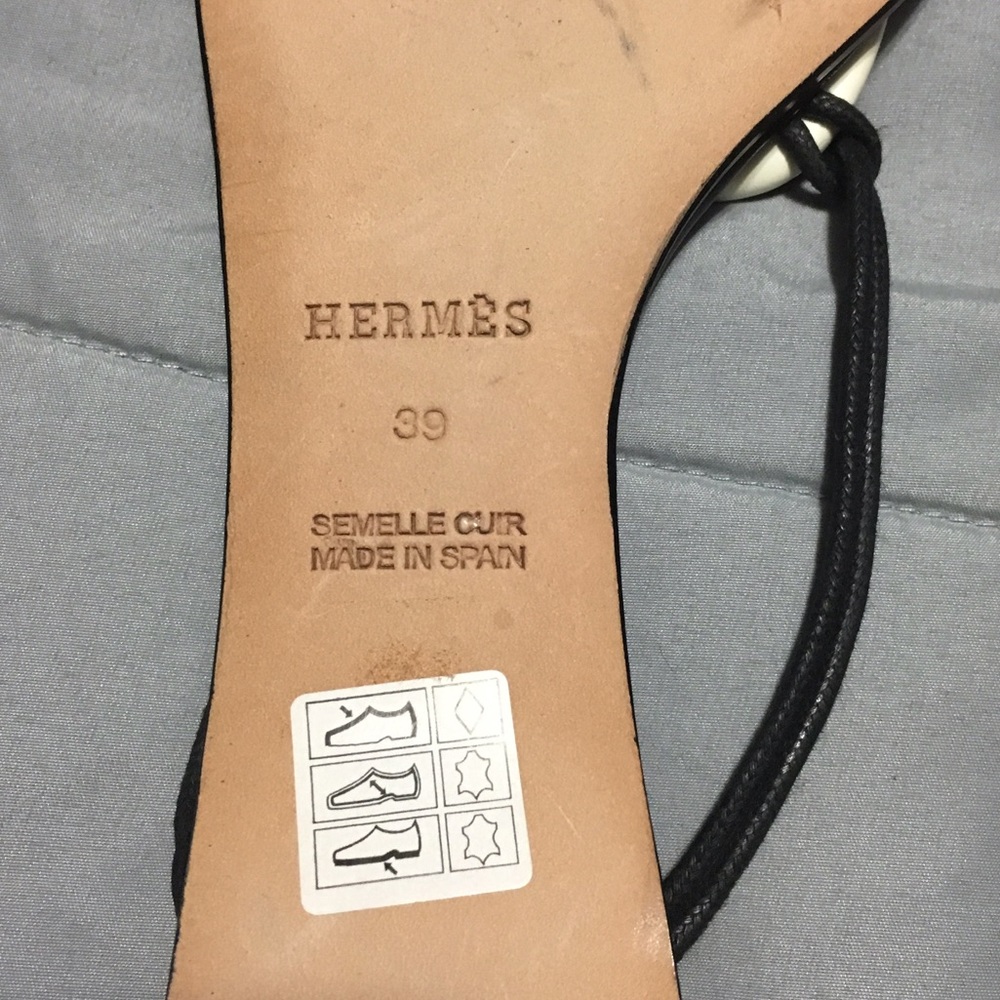 SOLD!!  Hermes Galet sandals Sz 39 NWOT - Picture 4 of 5