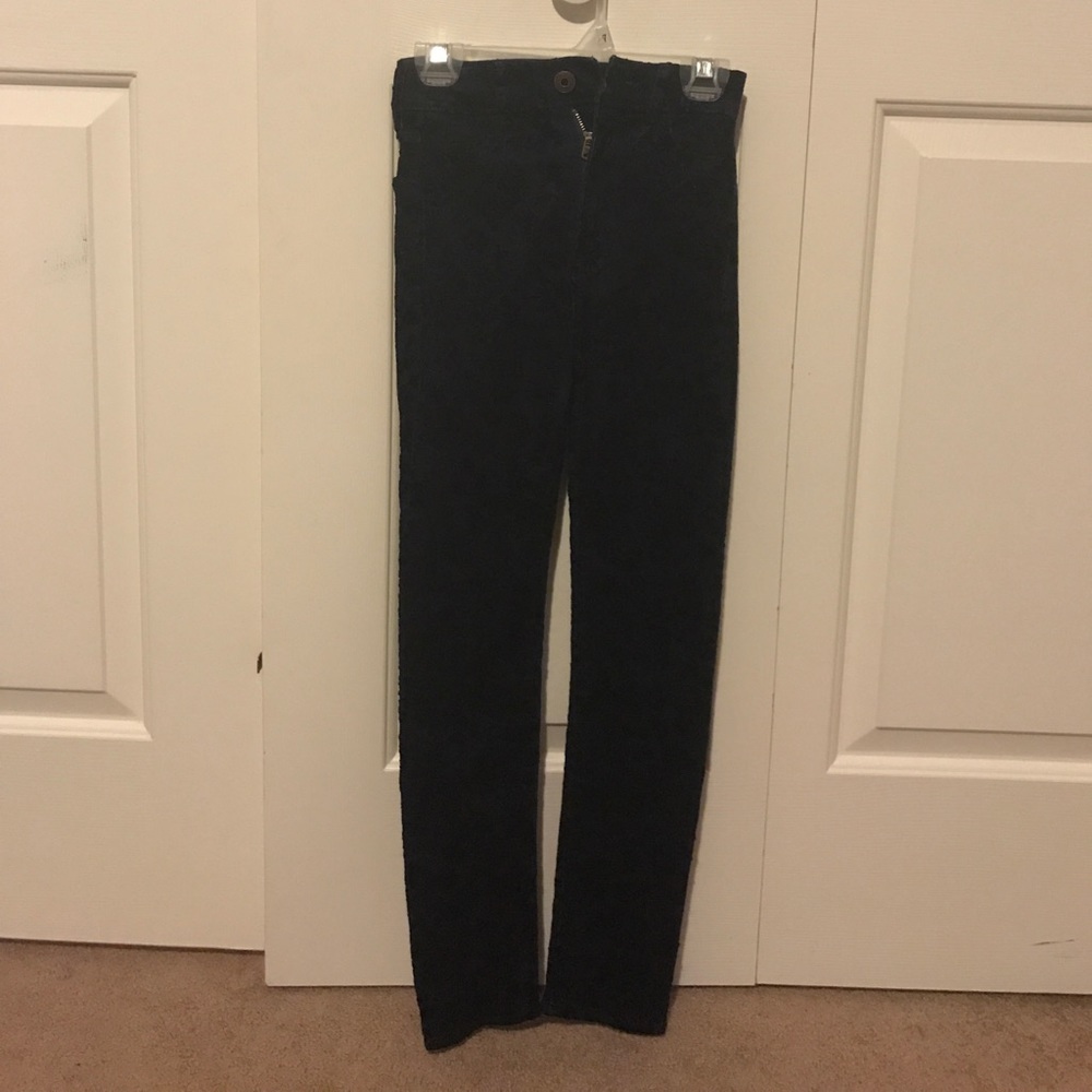 Abercrombie kids patterned jeans.