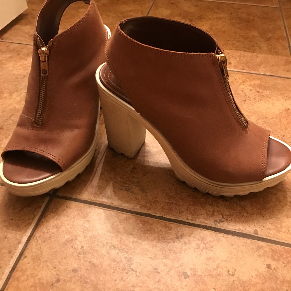 Real Leather Topshop Heels