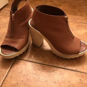 Real Leather Topshop Heels