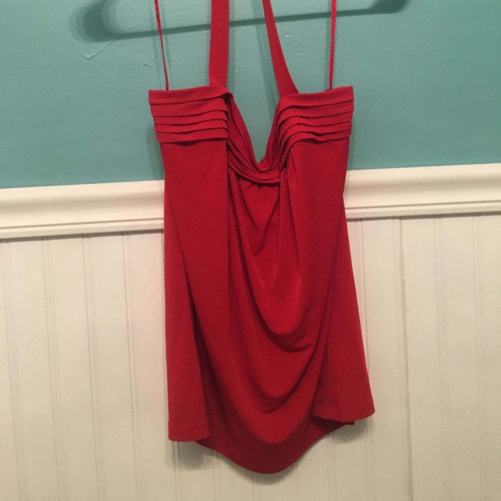 Red halter top by The Limited