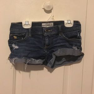 Abercrombie kids jean shorts.