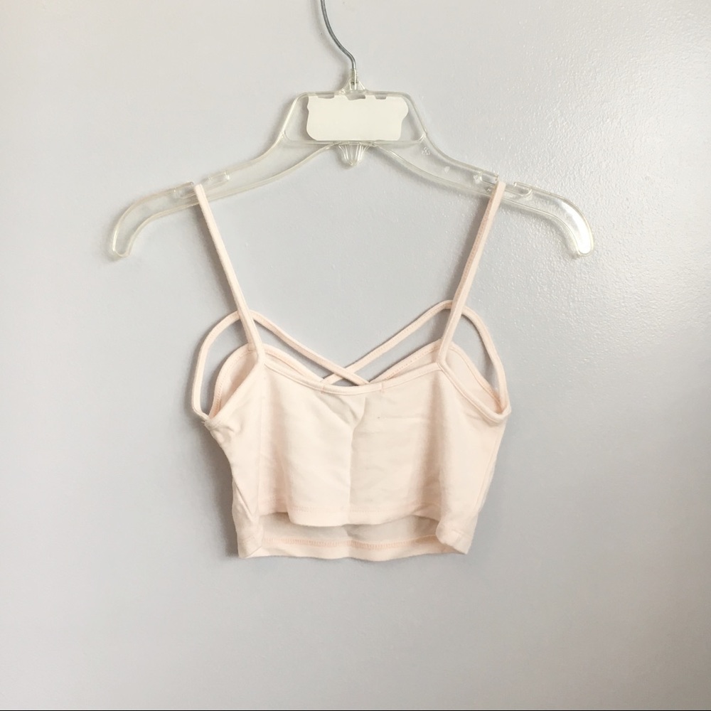 brandy melville light pink bralette - Picture 2 of 4