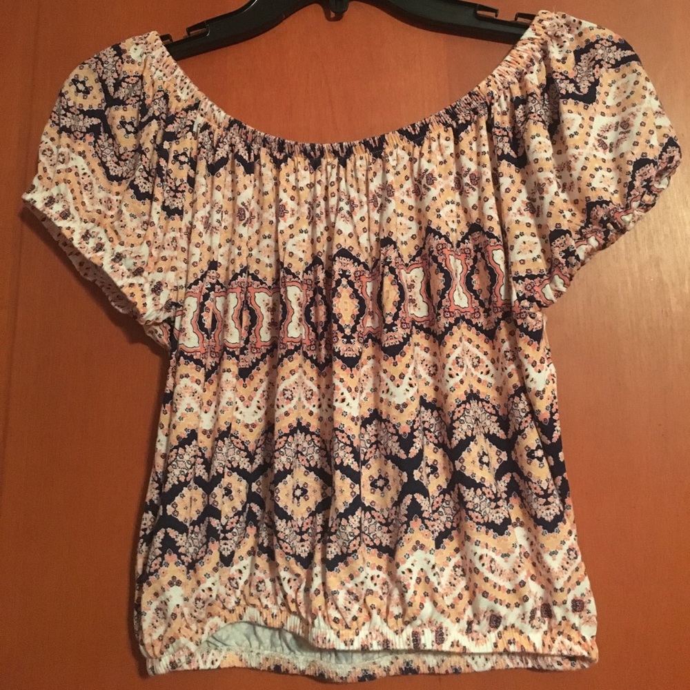Off the shoulder crop top
