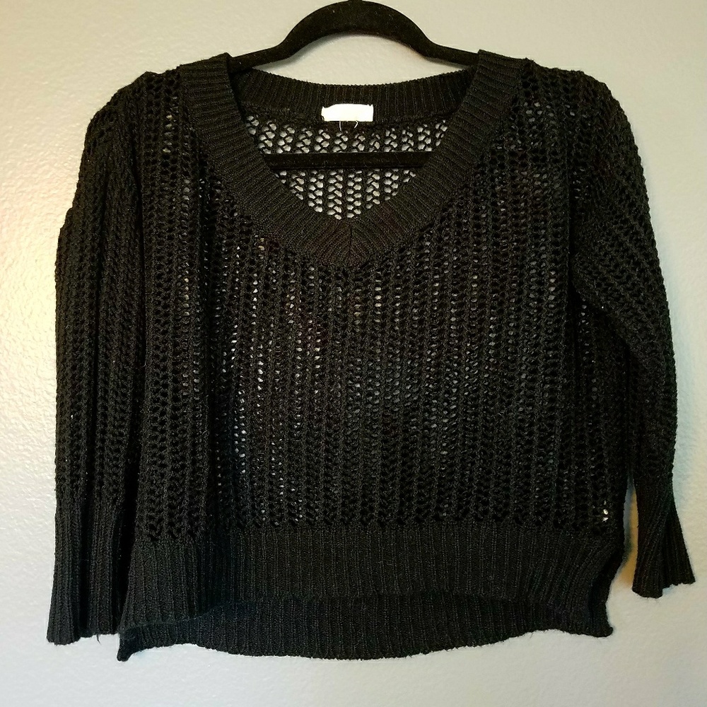 Black Knit Summer Top