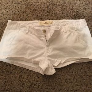 Hollister white shorts, size 9