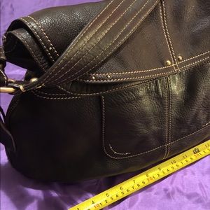 Barney's of New York brown leather handbag
