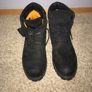 All black Timberlands