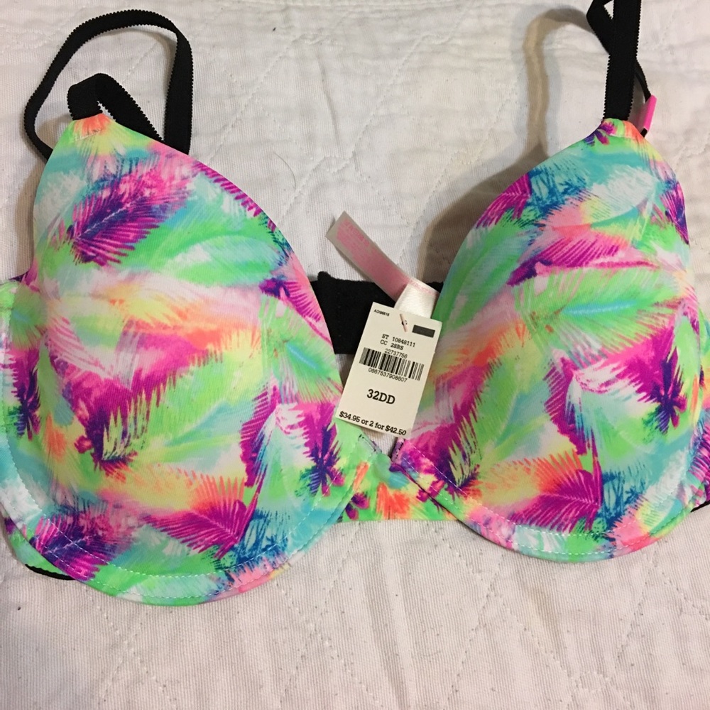 VS Pink Palm Tree Bra NEVER WORN