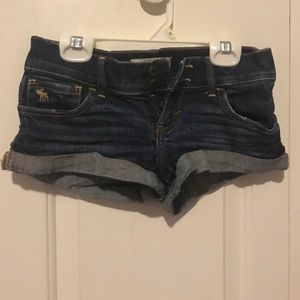 Abercrombie kids jean shorts.