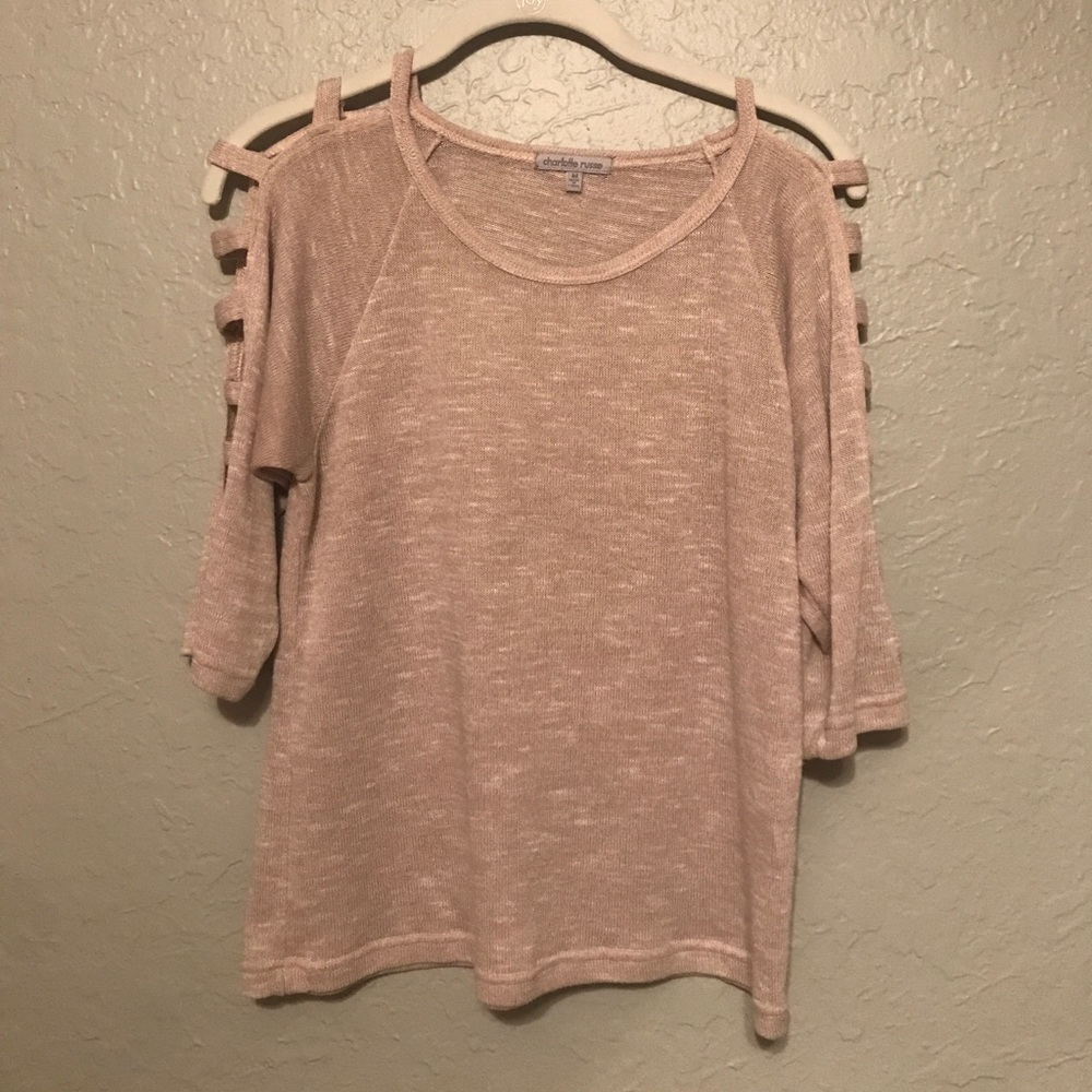 Cut out sleeves shirt