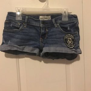 Abercrombie kids jean shorts.