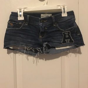 Abercrombie kids jean shorts.