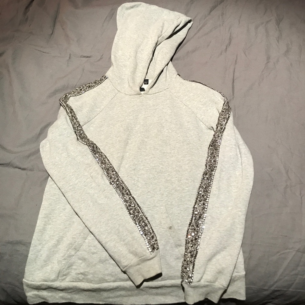 Joes jeans beaded hoodie
