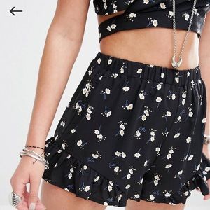 ASOS kiss the sky shorts with frill