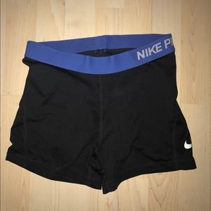 Black Nike Pro Spandex Shorts