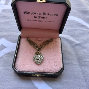 {Juicy Couture} Crystal Heart Pendant