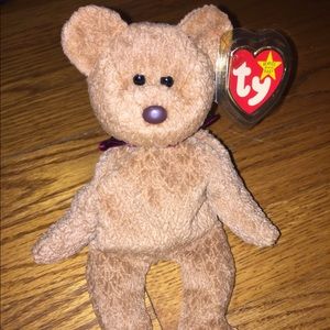 Ty RARE Curly Beanie Baby with many errors