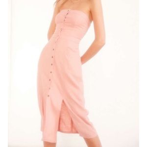 Urban outfitters strapless midi dress