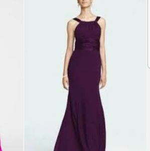 David's Bridal Long plum dress