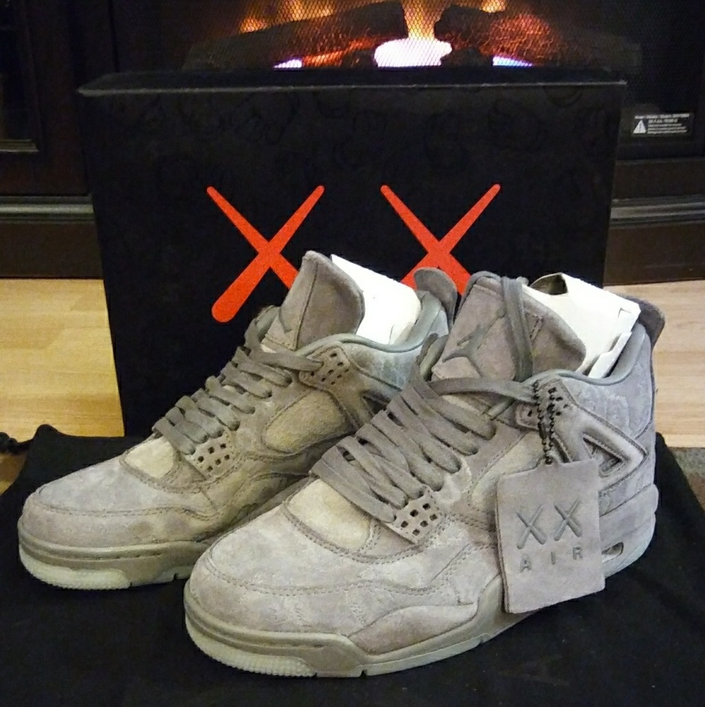 Brand New Air Jordan Retro IV Kaws Grey